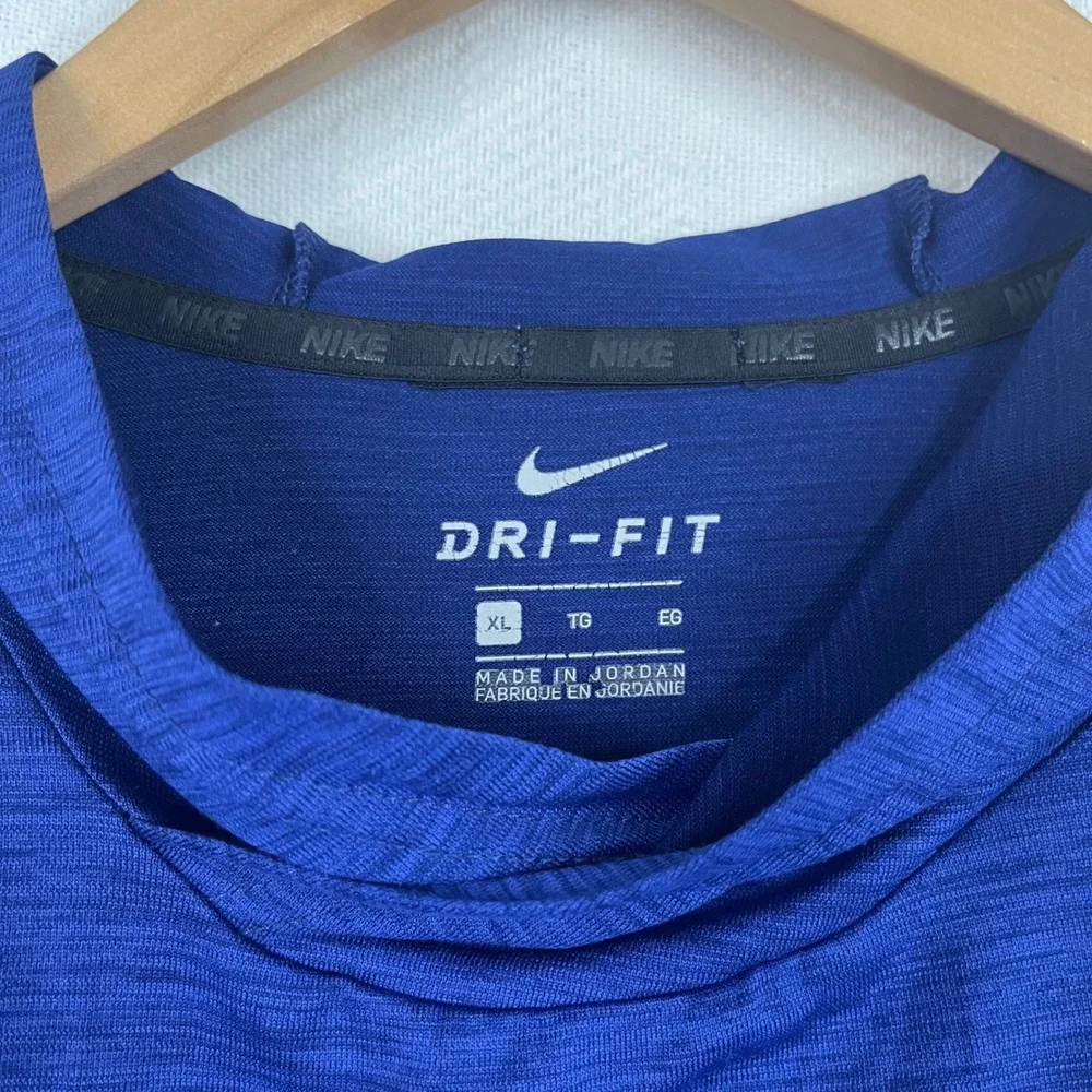 Nike Dri-FIT Mens XL Blue Heathered Lightweight Training Hoodie SP170901LMJ